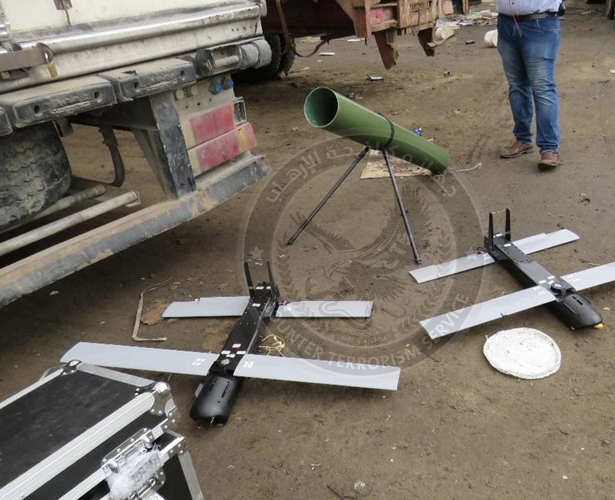 في عملية نوعية: جهاز مكافحة الإرهاب بالتنسيق مع النائب العام يحبط تهريب شحنة طائرات مسيّرة إلى مليشيات الحوثي